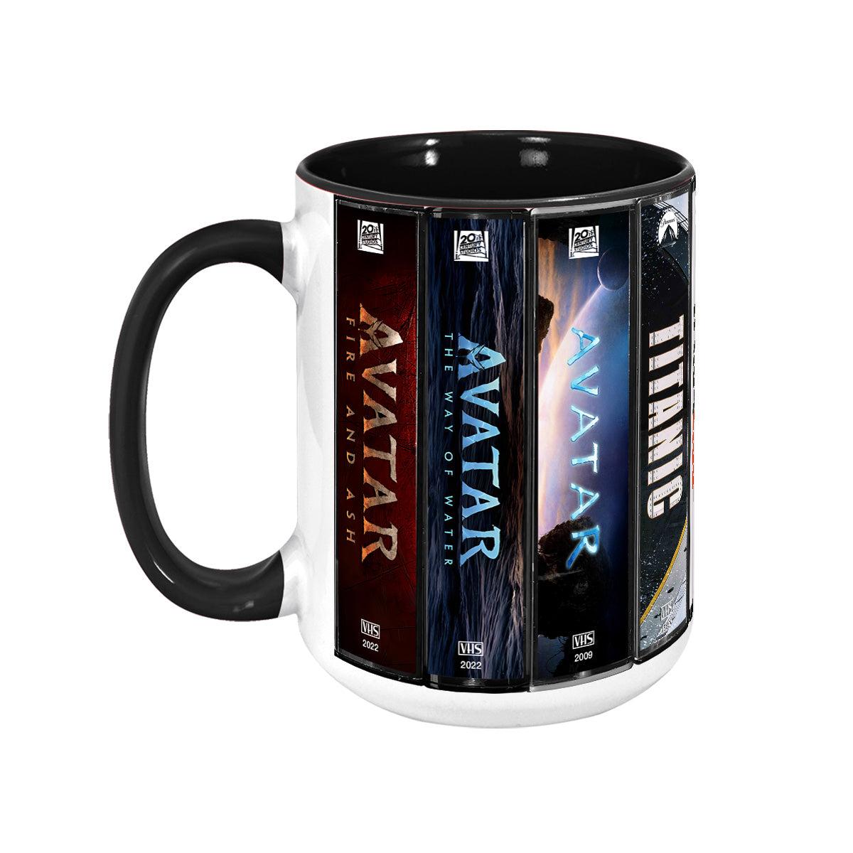 James Cameron VHS Movies Collection Accent Mug