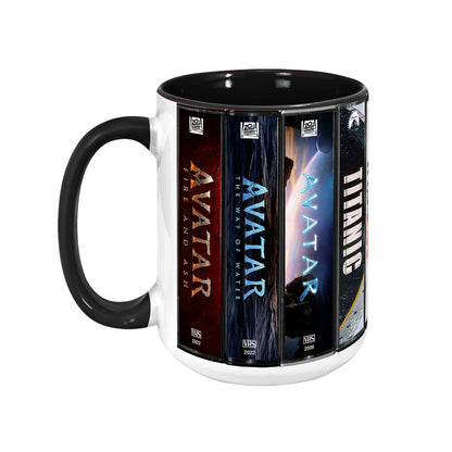 James Cameron VHS Movies Collection Accent Mug
