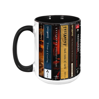 Testament Albums Cassette Collection Retro Accent Mug