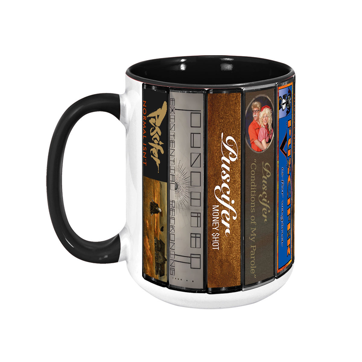 Puscifer Albums Cassette Collection Retro Accent Mug