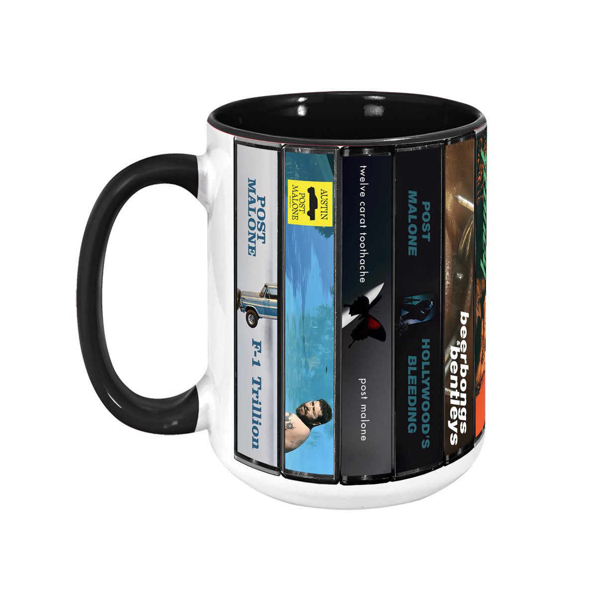 Post Malone Albums Cassette Collection Retro Accent Mug