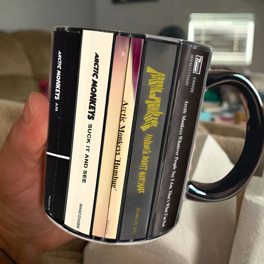 Arctic Monkeys Albums Retro Cassette Collection Accent Mug