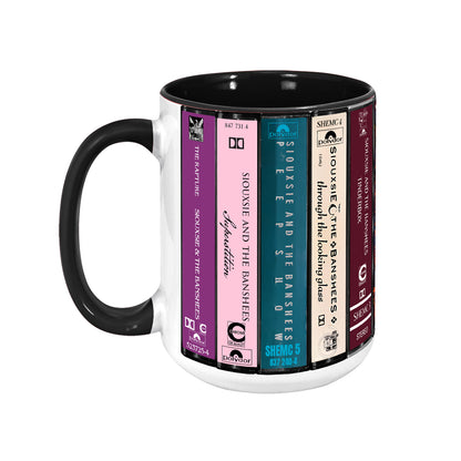 Siouxsie and the Banshees Albums Cassette Collection Retro Accent Mug