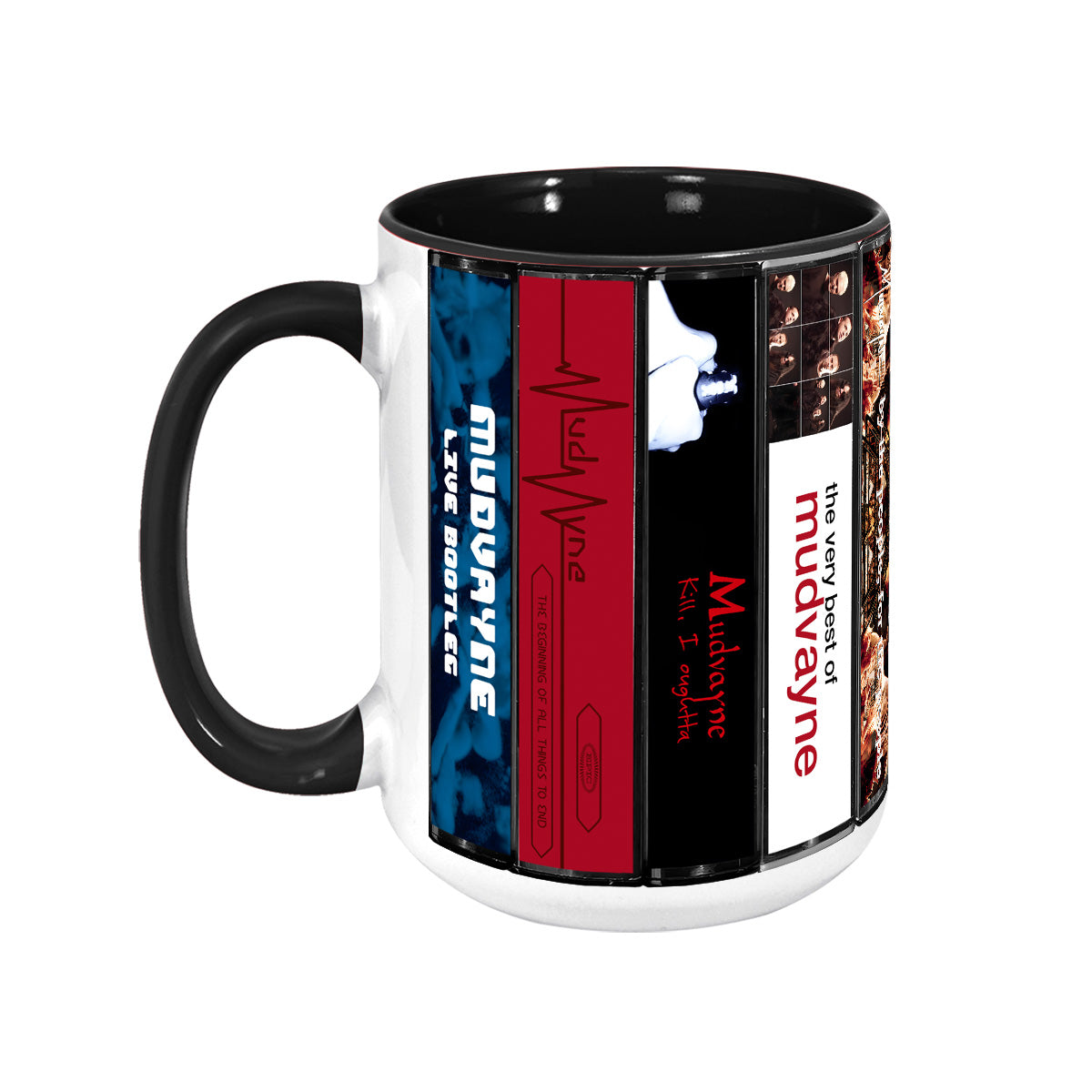 Mudvayne Albums Cassette Collection Retro Accent Mug