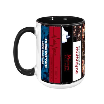 Mudvayne Albums Cassette Collection Retro Accent Mug