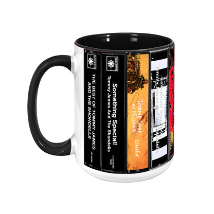Tommy James and the Shondells Albums Cassette Collection Retro Accent Mug