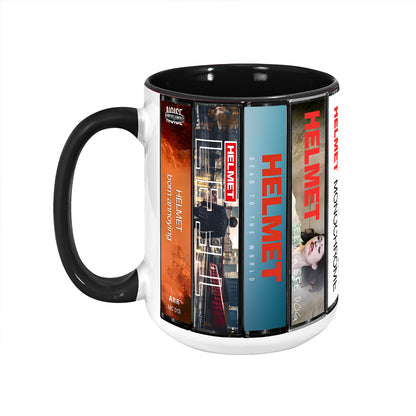 Helmet Albums Cassette Collection Retro Accent Mug