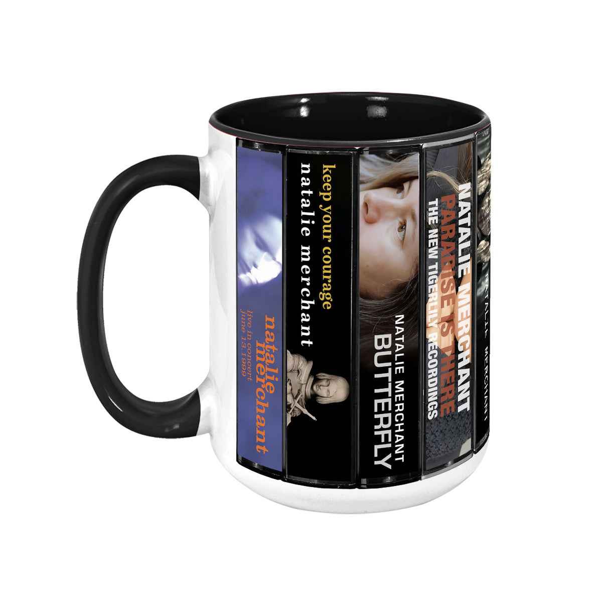 Natalie Merchant Albums Cassette Collection Retro Accent Mug