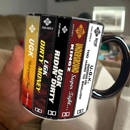 UGK Albums Cassette Collection Retro Accent Mug