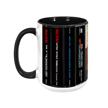 Skid Row Albums Cassette Collection Retro Accent Mug