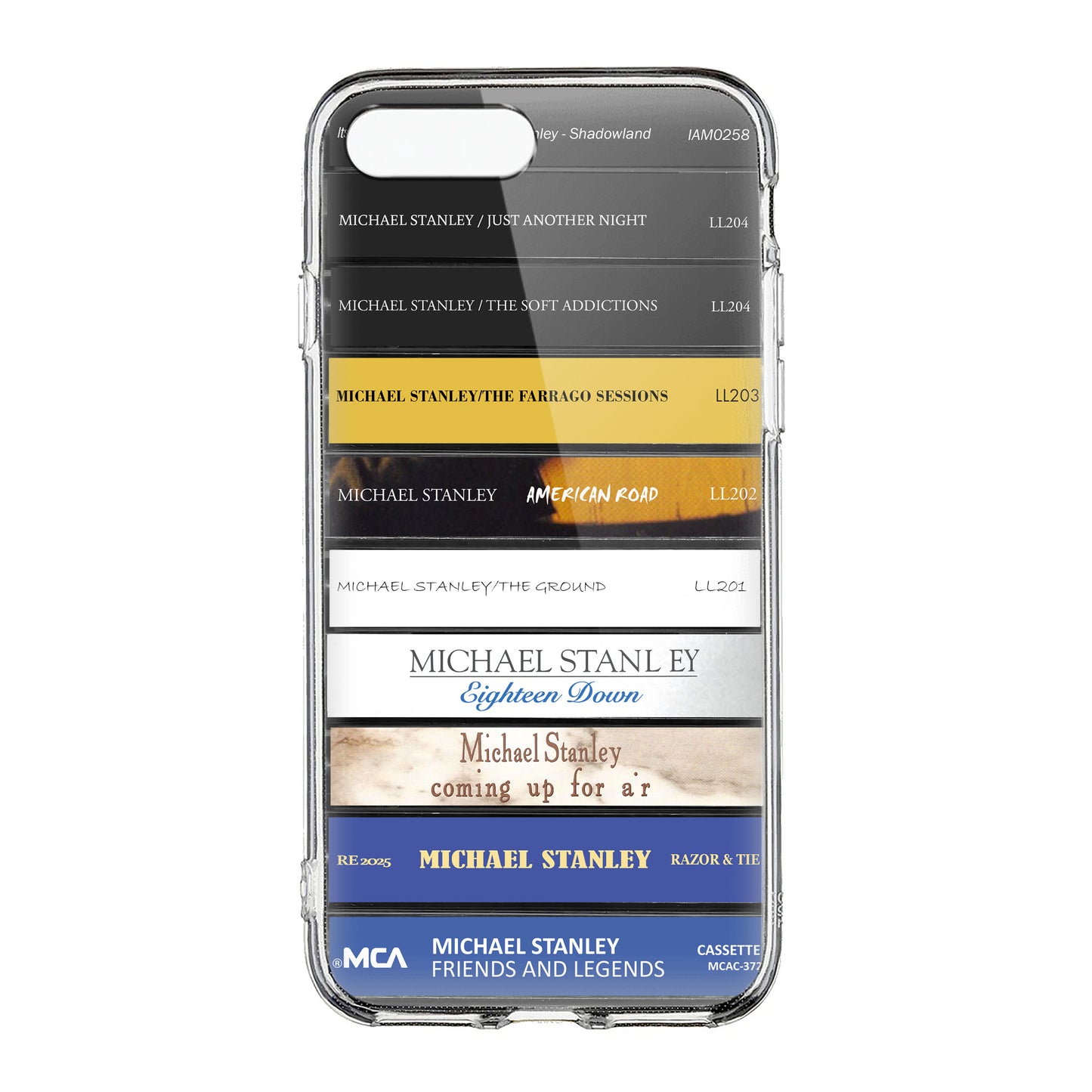 Michael Stanley Albums Cassette Collection Retro Phone Case