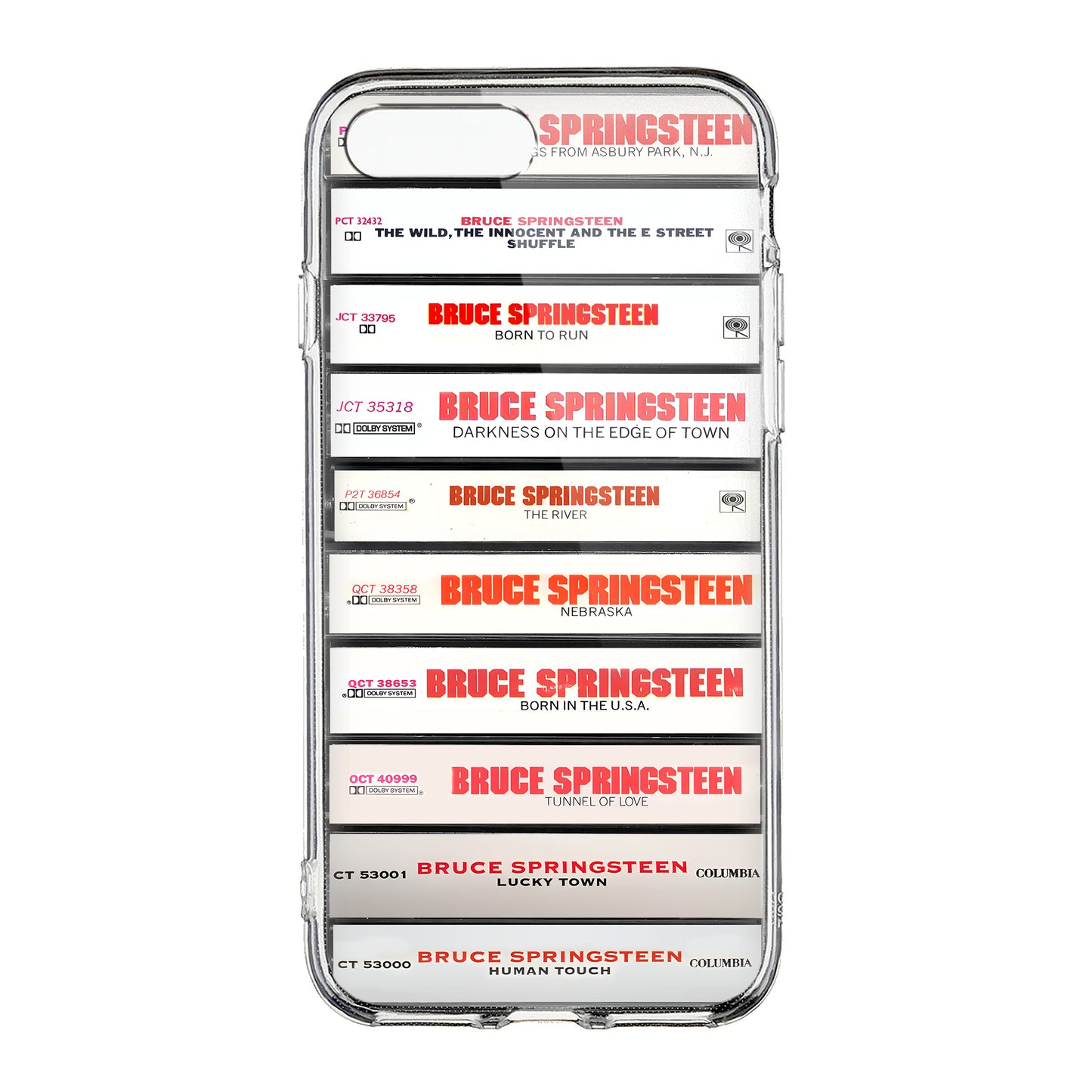 Bruce Springsteen Albums Cassette Collection Retro Phone Case
