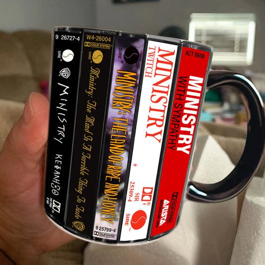 Ministry Albums Cassette Retro Collection Accent Mug