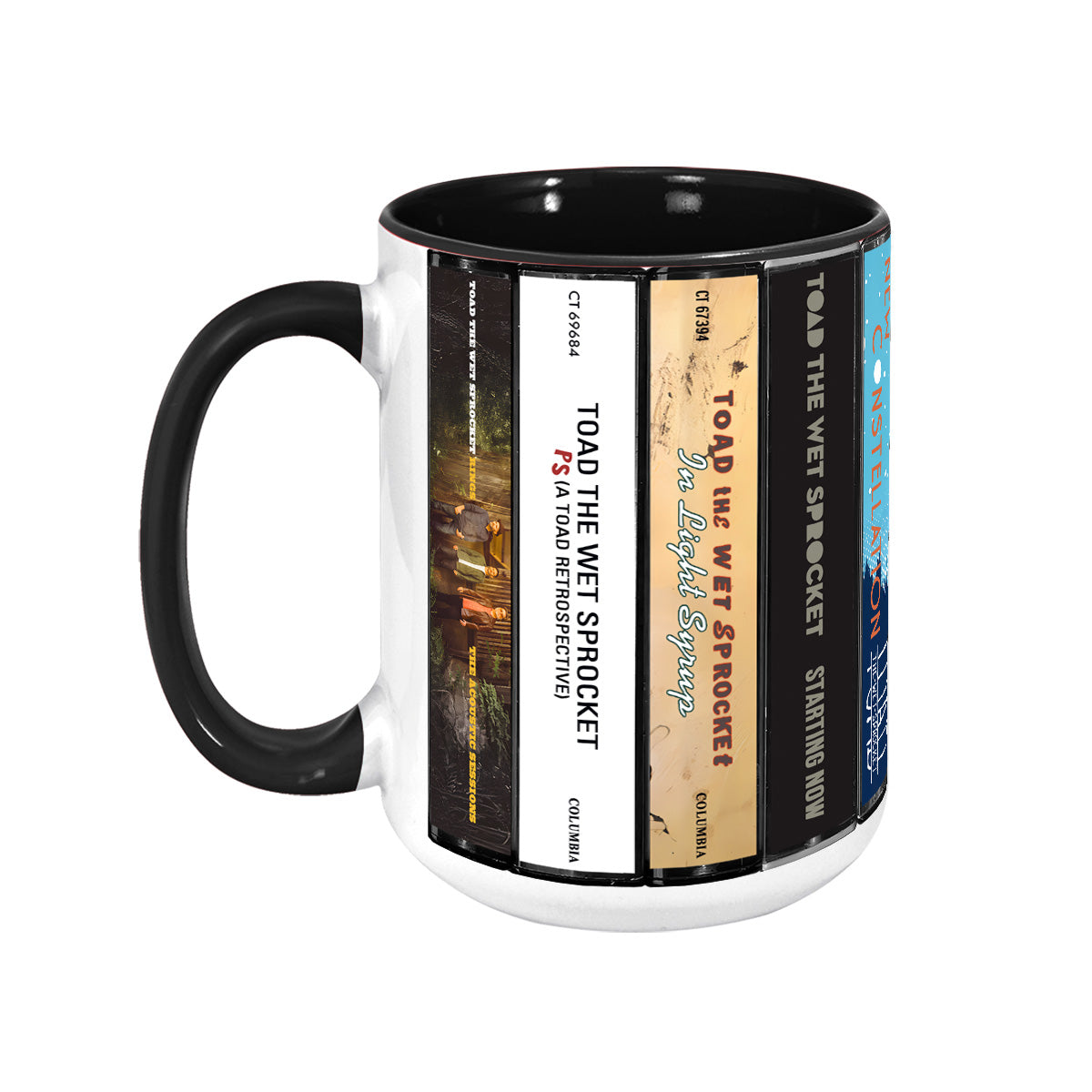 Toad the Wet Sprocket 10 Albums Cassette Collection Retro Accent Edge-to-Edge Printed Mug