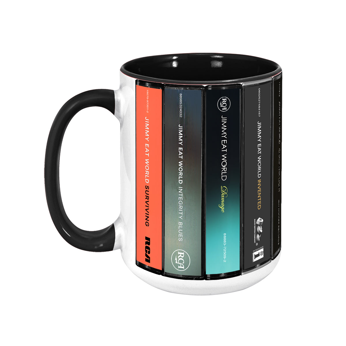 Jimmy Eat World Albums Cassette Collection Retro Accent Mug