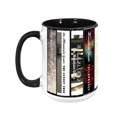 The Mountain Goats Albums Cassette Collection Retro Accent Mug