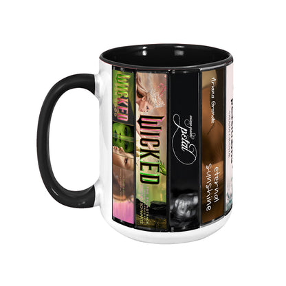 Ariana Grande Albums Covers Collection Retro Accent Mug
