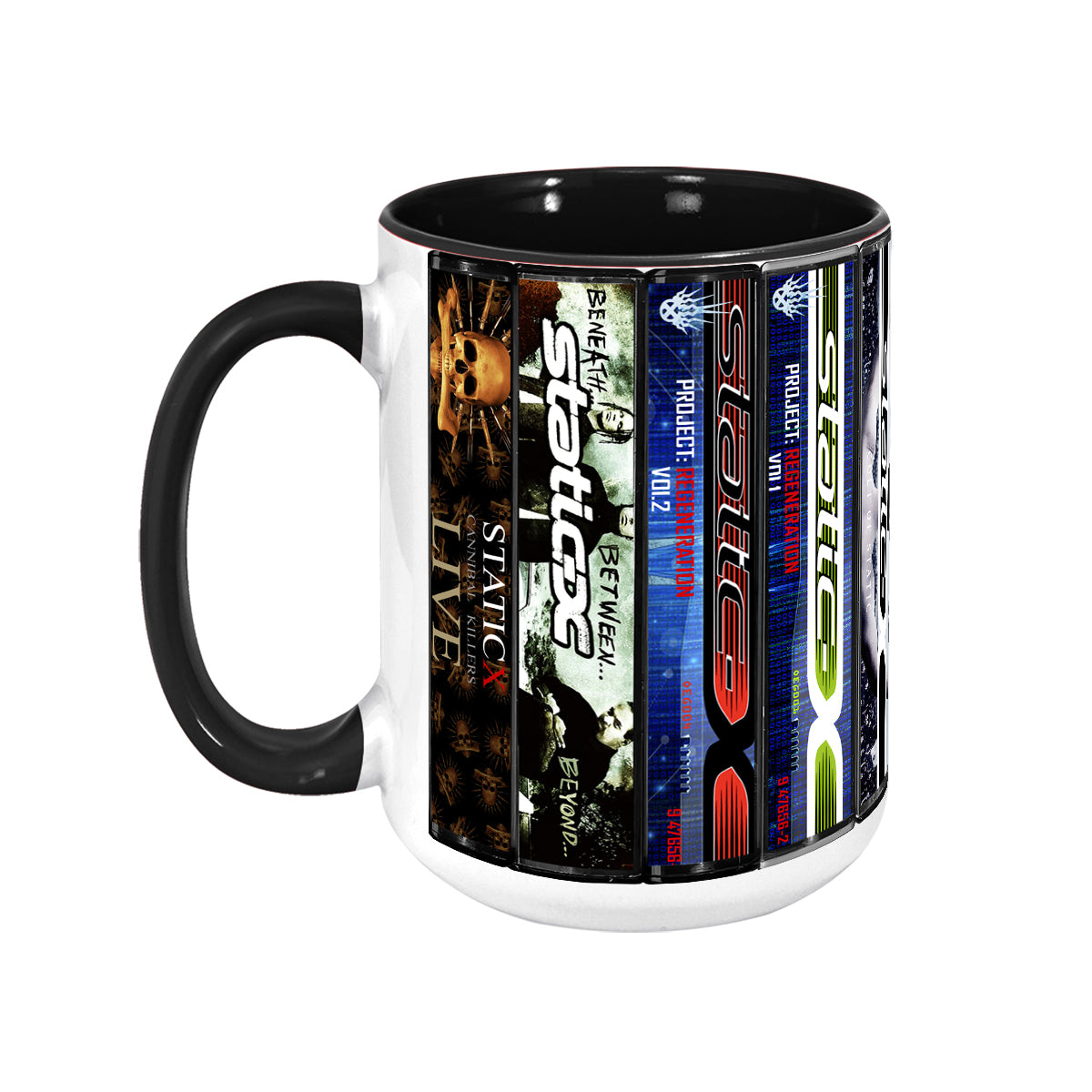 Static-X Albums Cassette Collection Retro Accent Mug