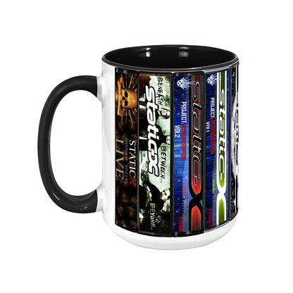 Static-X Albums Cassette Collection Retro Accent Mug