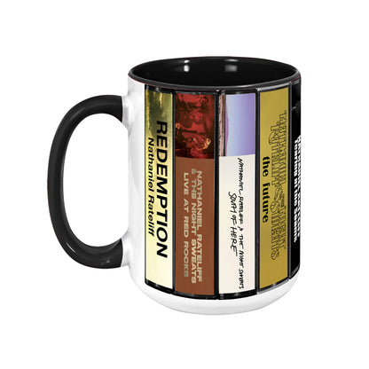 Nathaniel Rateliff Albums Cassette Collection Retro Accent Mug