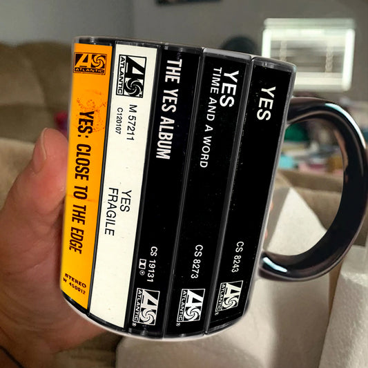 YES Albums Retro Cassette Collection Accent Mug