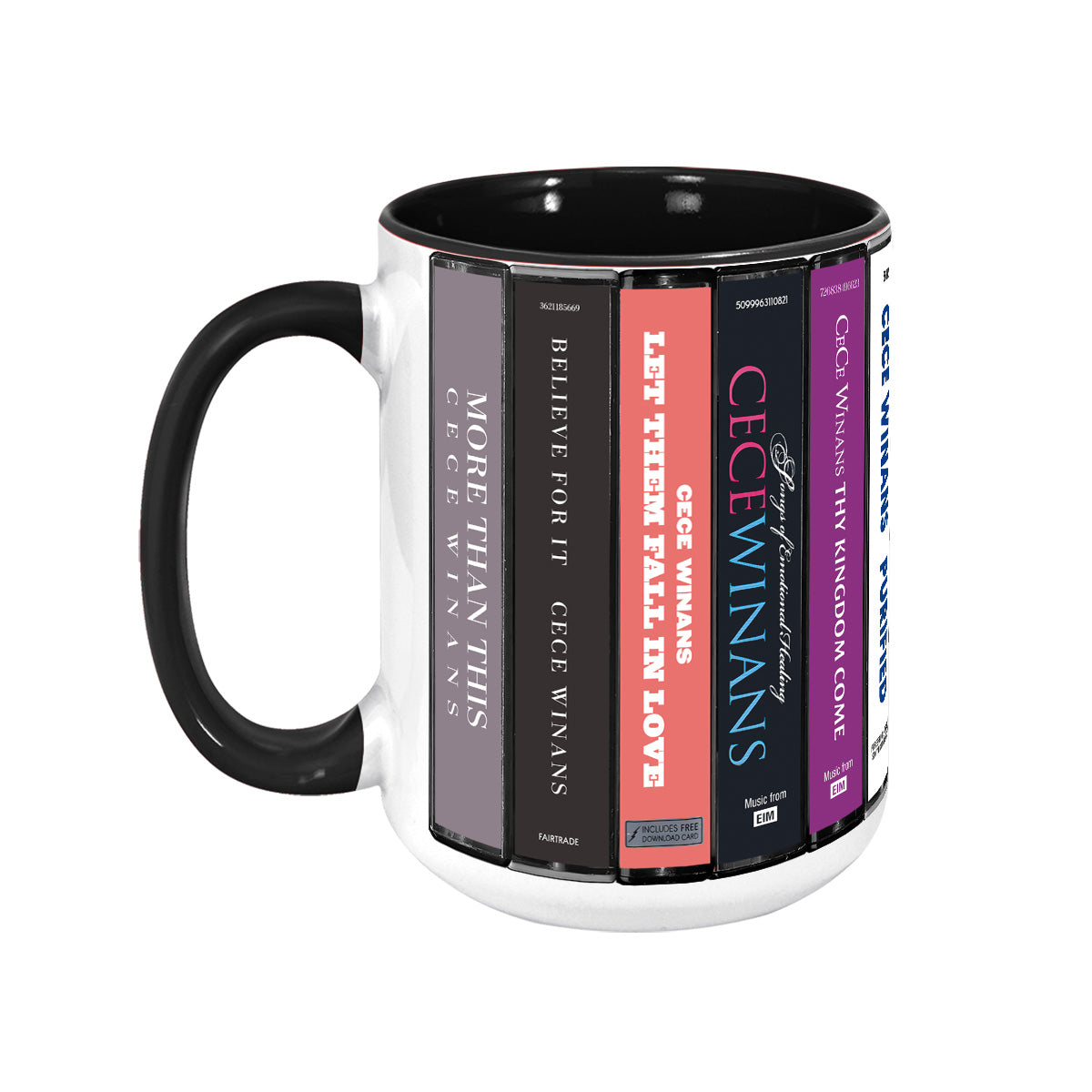 CeCe Winans Albums Cassette Collection Retro Accent Mug