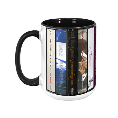 Joe Albums Cassette Collection Retro Accent Mug