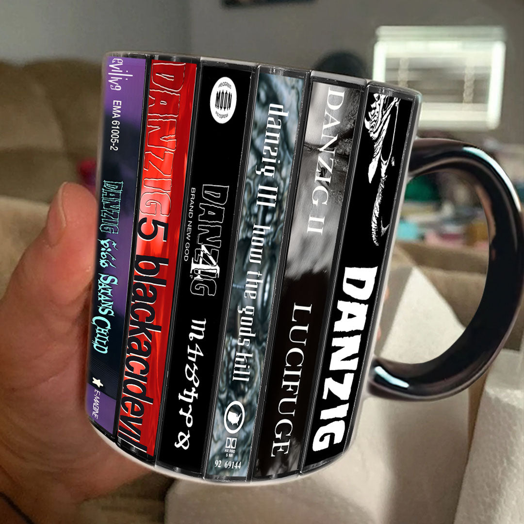 Danzig Albums Cassette Collection Retro Accent Mug