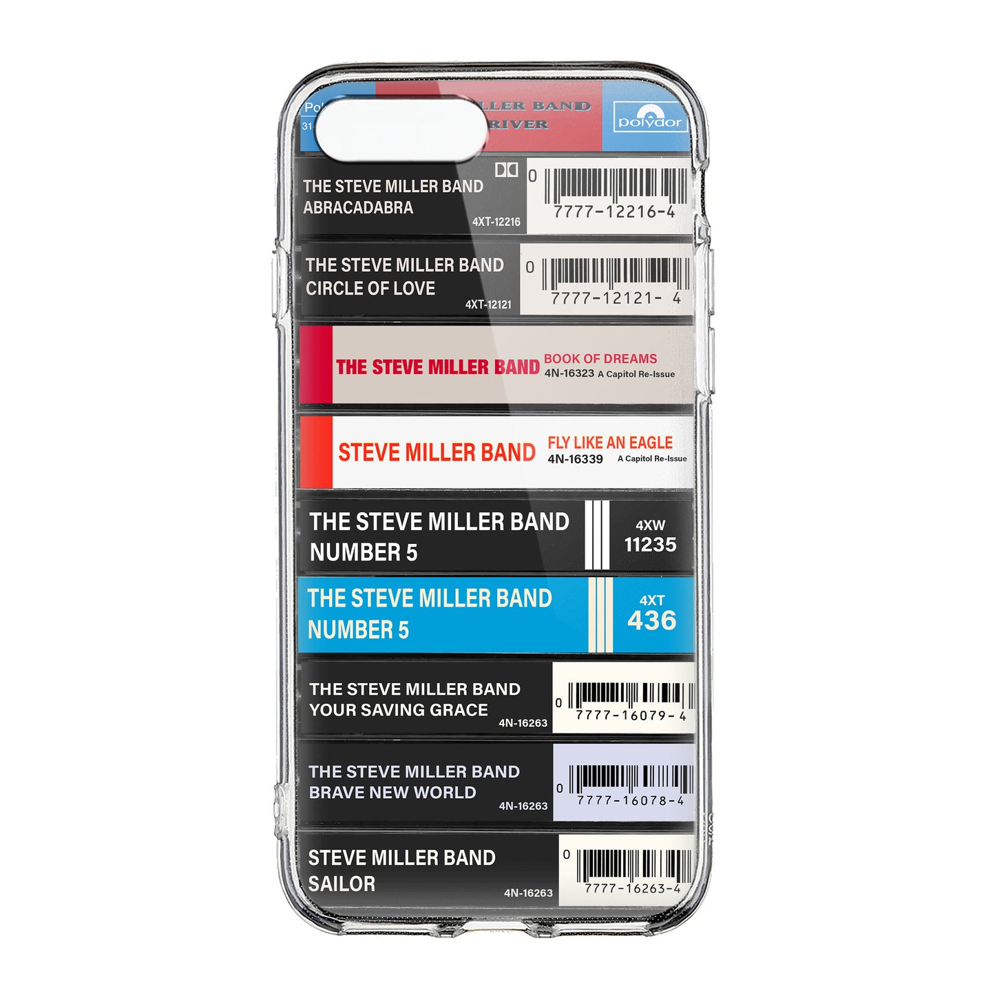 Steve Miller Band Albums Cassette Collection Retro Phone Case