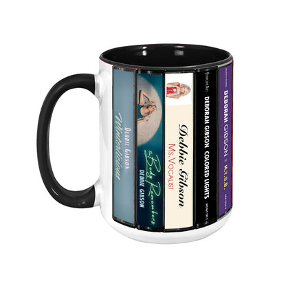 Debbie Gibson Albums Cassette Collection Retro Accent Mug