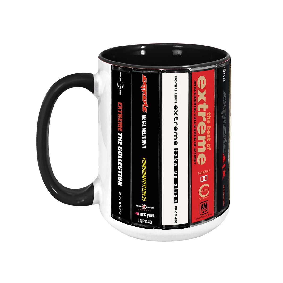 Extreme Albums Cassette Collection Retro Accent Mug