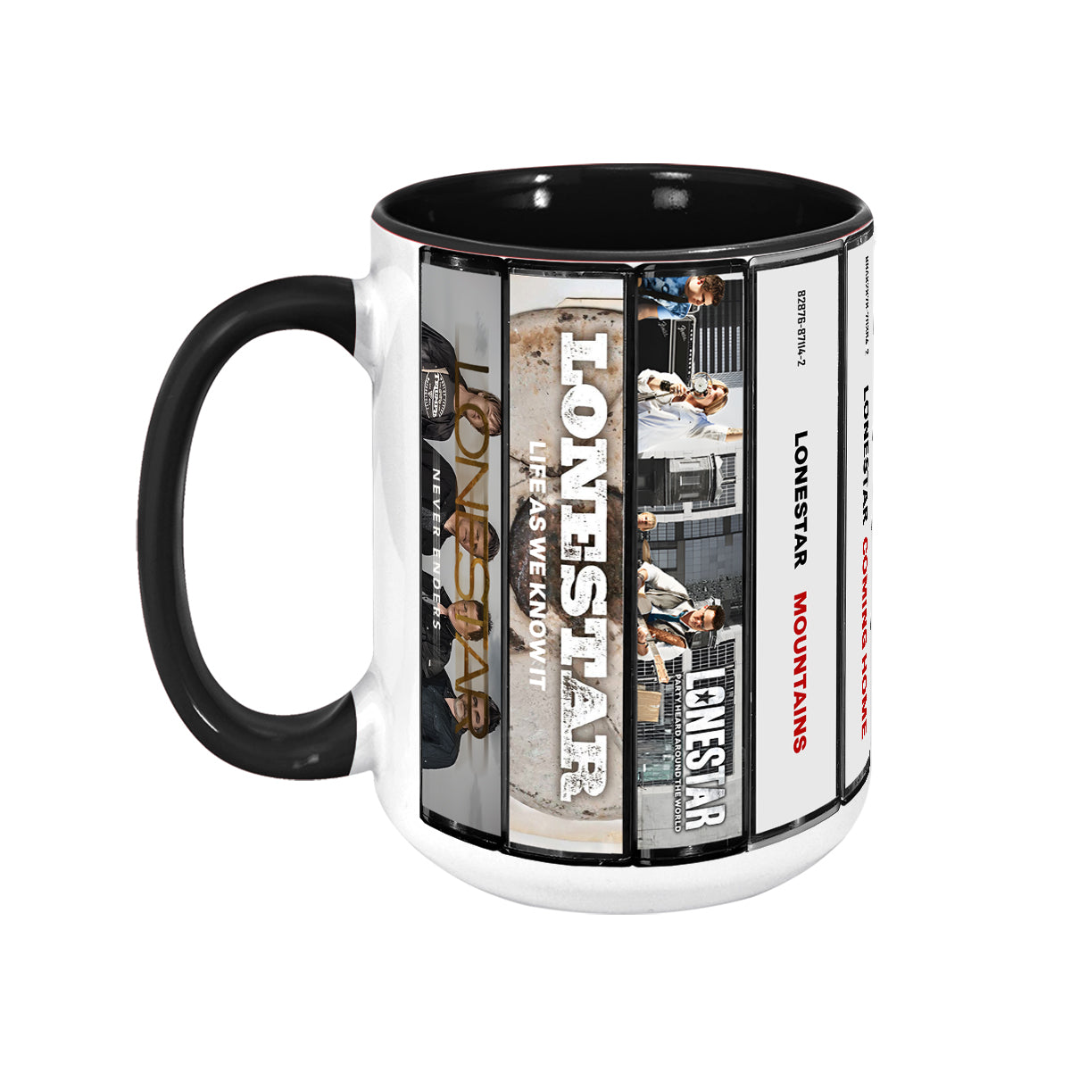 Lonestar Albums Cassette Collection Retro Accent Mug