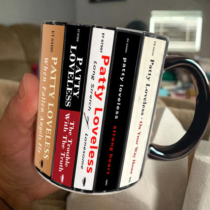 Patty Loveless Albums Cassette Collection Retro Accent Mug