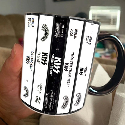 KIS Albums Cassette Collection Retro Accent Mug