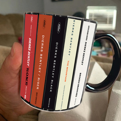 Dierks Bentley Albums Cassette Collection Retro Accent Mug