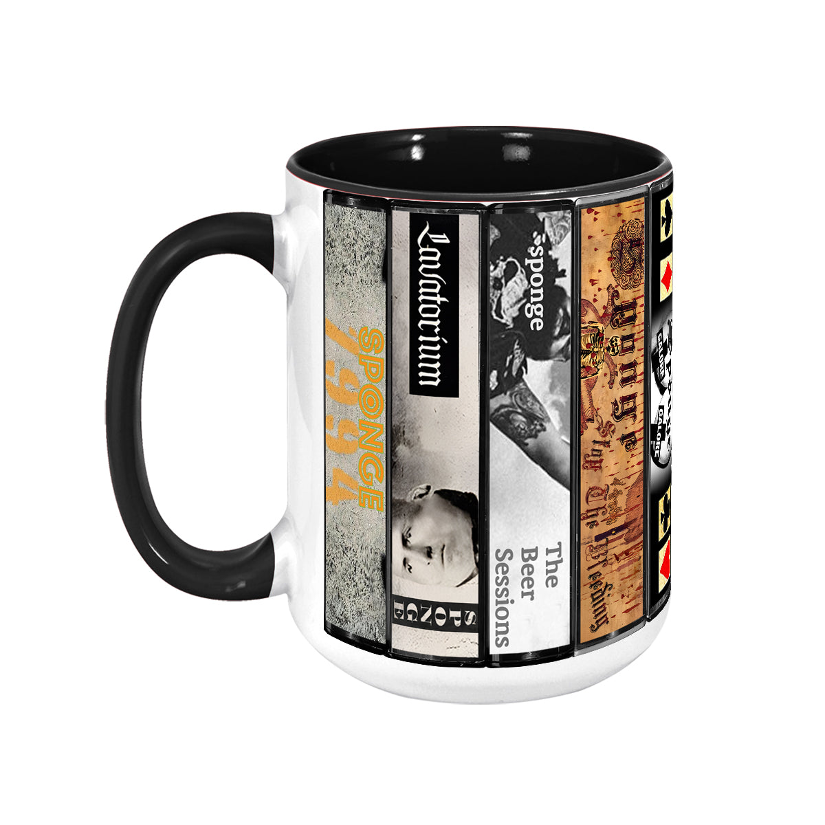 Sponge Albums Cassette Collection Retro Accent Mug