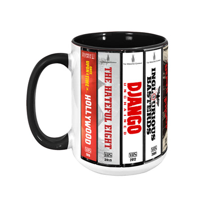 Quentin Tarantino VHS Movies Collection Accent Mug