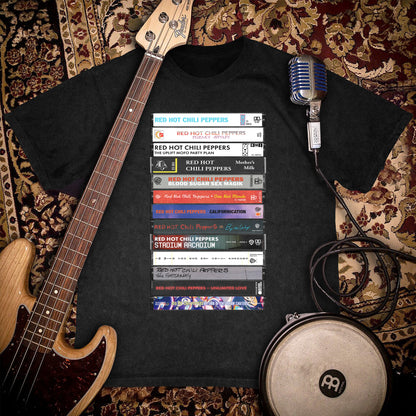 Red Hot Chili Peppers Albums Cassette Retro Collection Premium Unisex T-Shirt