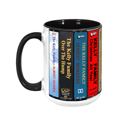 The Kelly Family Albums Cassette Collection Retro Accent Mug
