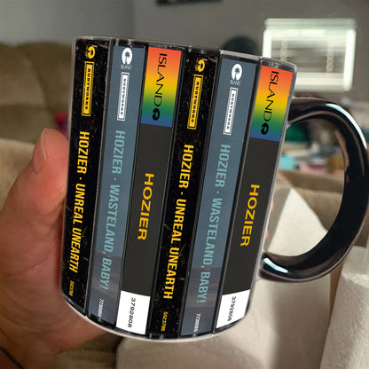 Hozier Albums Cassette Collection Retro Accent Edge-to-Edge Printed Mug