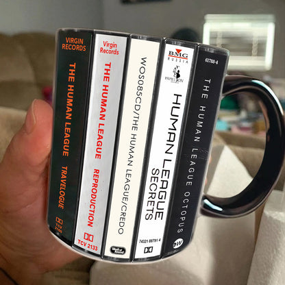 The Human League Albums Cassette Collection Retro Accent Mug