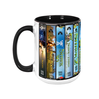 Shrek VHS Movies Collection Accent Mug