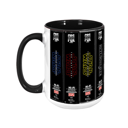 Retro VHS Star Wars Series Movies Collection Accent Mug