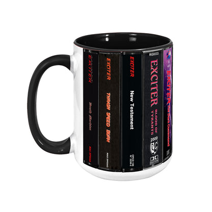 Exciter Albums Cassette Collection Retro Accent Mug