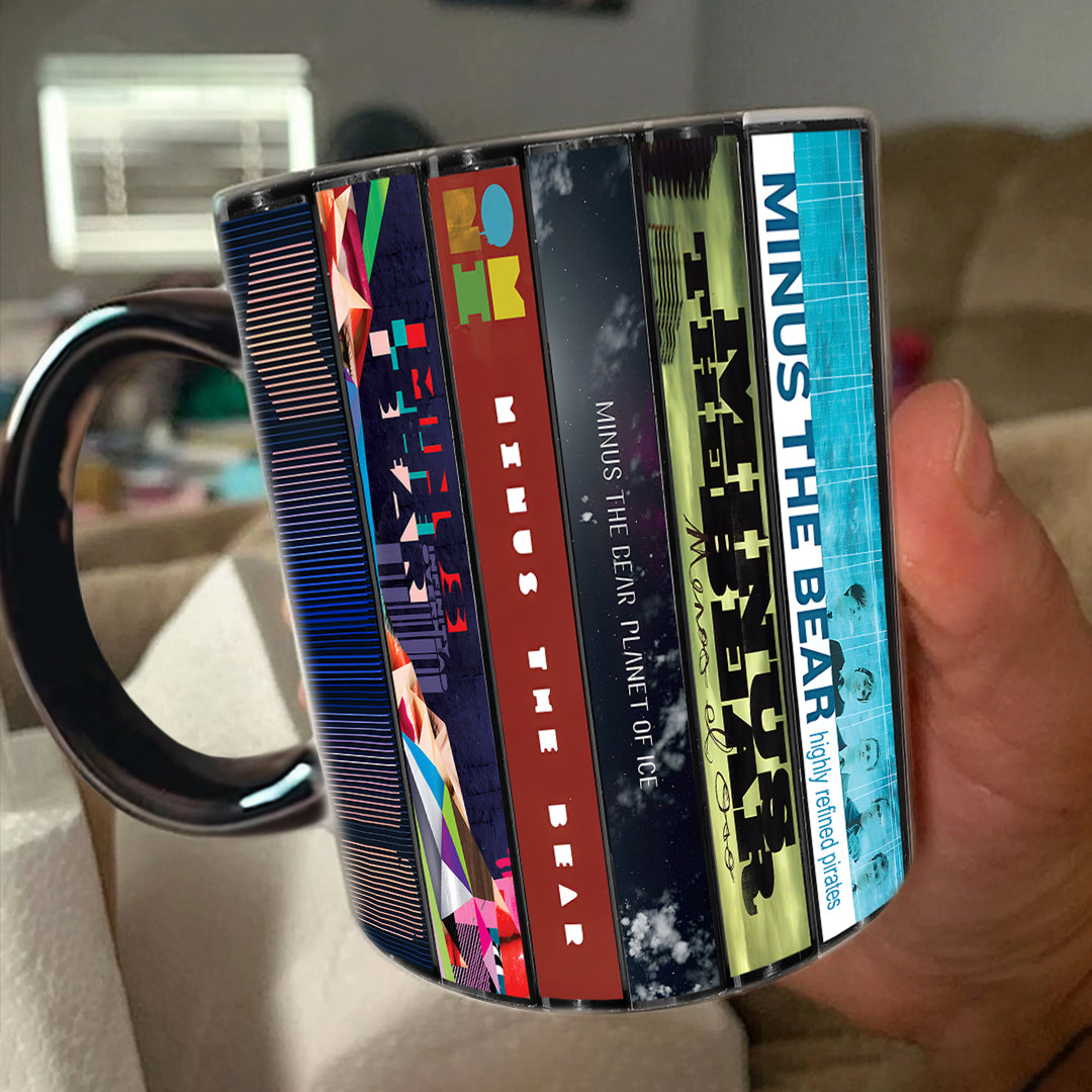 Minus the Bear Albums Cassette Collection Retro Accent Mug