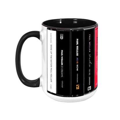 Paul Weller Albums Cassette Collection Retro Accent Mug