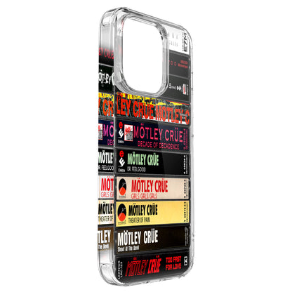 Motley Crue Albums Cassette Collection Retro Phone Case