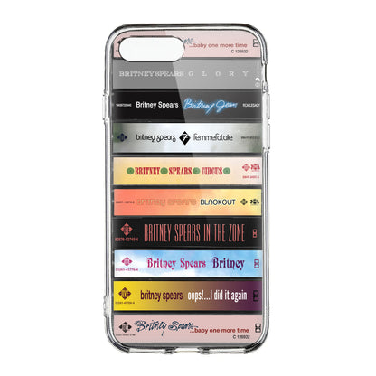 Britney Spears Albums Cassette Collection Retro Phone Case