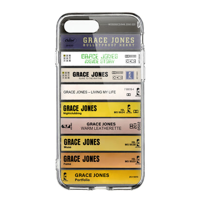 Grace Jones Albums Cassette Collection Retro Phone Case