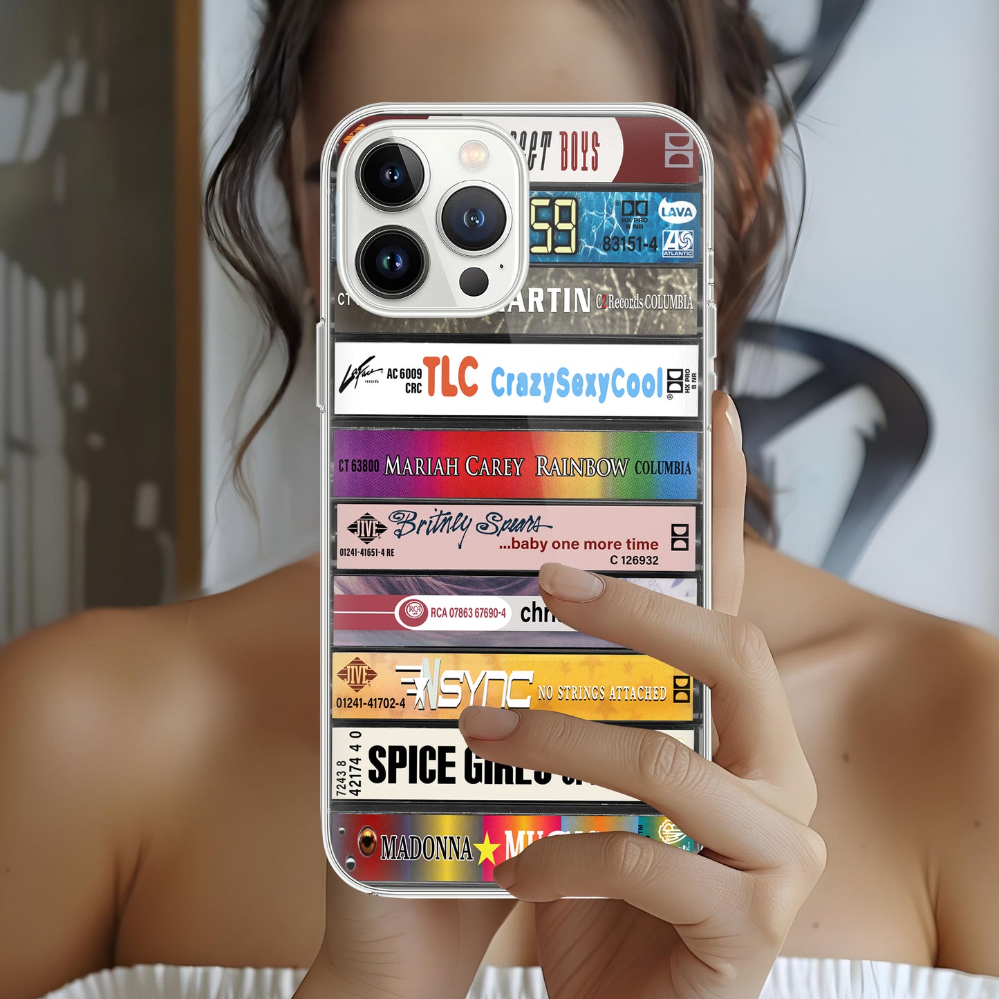 90's Pop Albums Cassette Collection Retro Phone Case